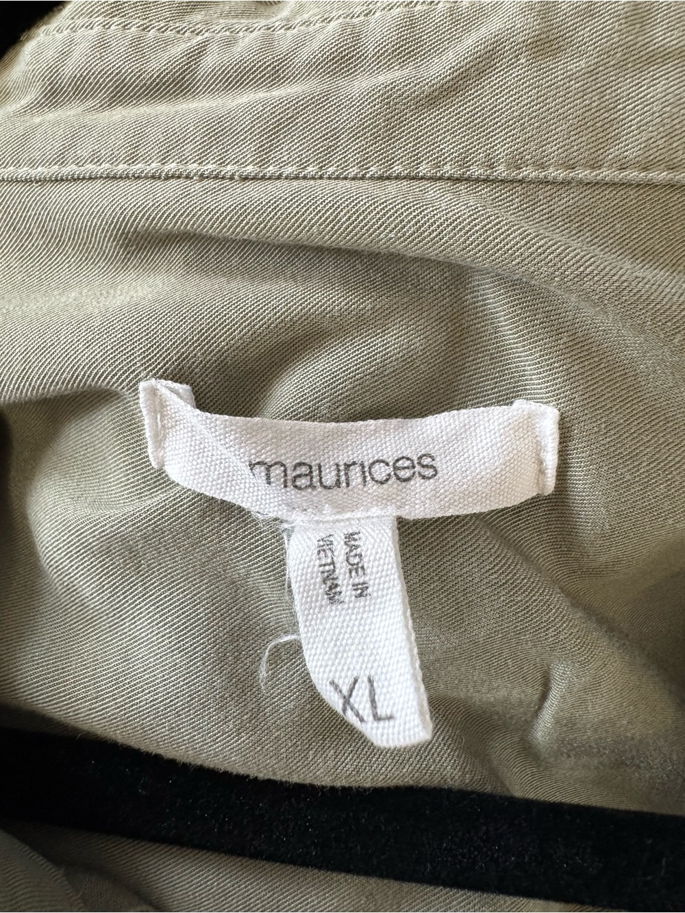 Maurices Olive Button-Up Shirt - Picture 8 of 10